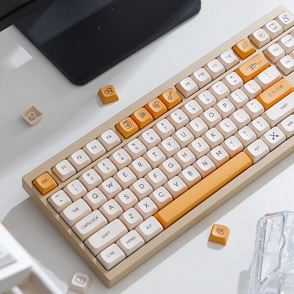 Sumgsn Honey Milk Keycaps 138 Keys PBT Dye-Sub XDA Profile Set for Cherry MX Switches Mechanical Keyboards - View 5 of 9