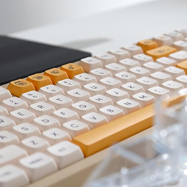 Sumgsn Honey Milk Keycaps 138 Keys PBT Dye-Sub XDA Profile Set for Cherry MX Switches Mechanical Keyboards - View 6 of 9