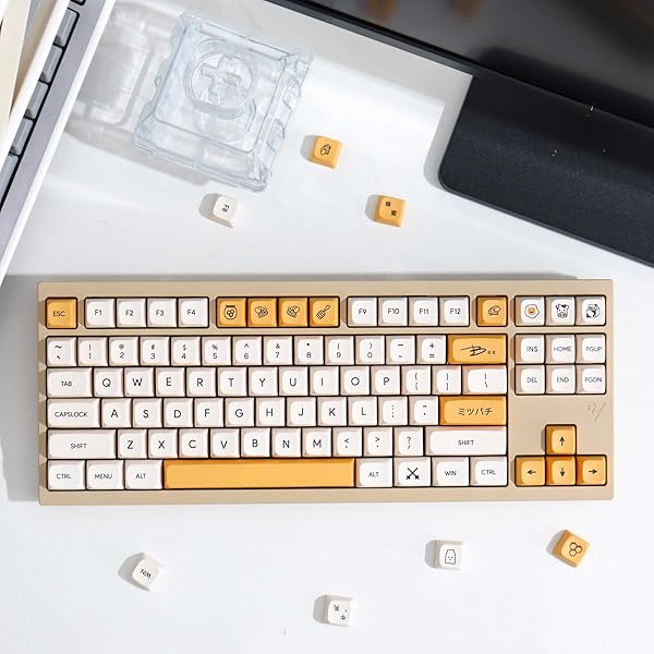 Sumgsn Honey Milk Keycaps 138 Keys PBT Dye-Sub XDA Profile Set for Cherry MX Switches Mechanical Keyboards - View 8 of 9