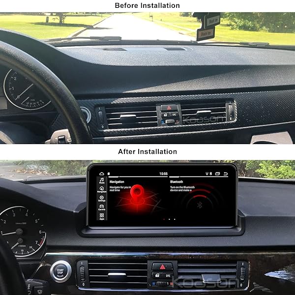 Koason "KOASON 10.25" Touch Screen CarPlay & Android Auto for BMW 3 Series E90 E91 E92 E93 (2006-2012) - Bluetooth, Navigation & Backup Camera" - View 9 of 9