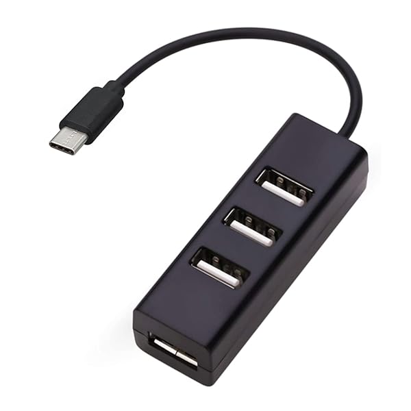 AYECEHI AYECEHI USB C to USB Hub 4 Port Adapter for MacBook Pro Chromebook XPS Galaxy S9 S8 and More USB Type C Devices Black