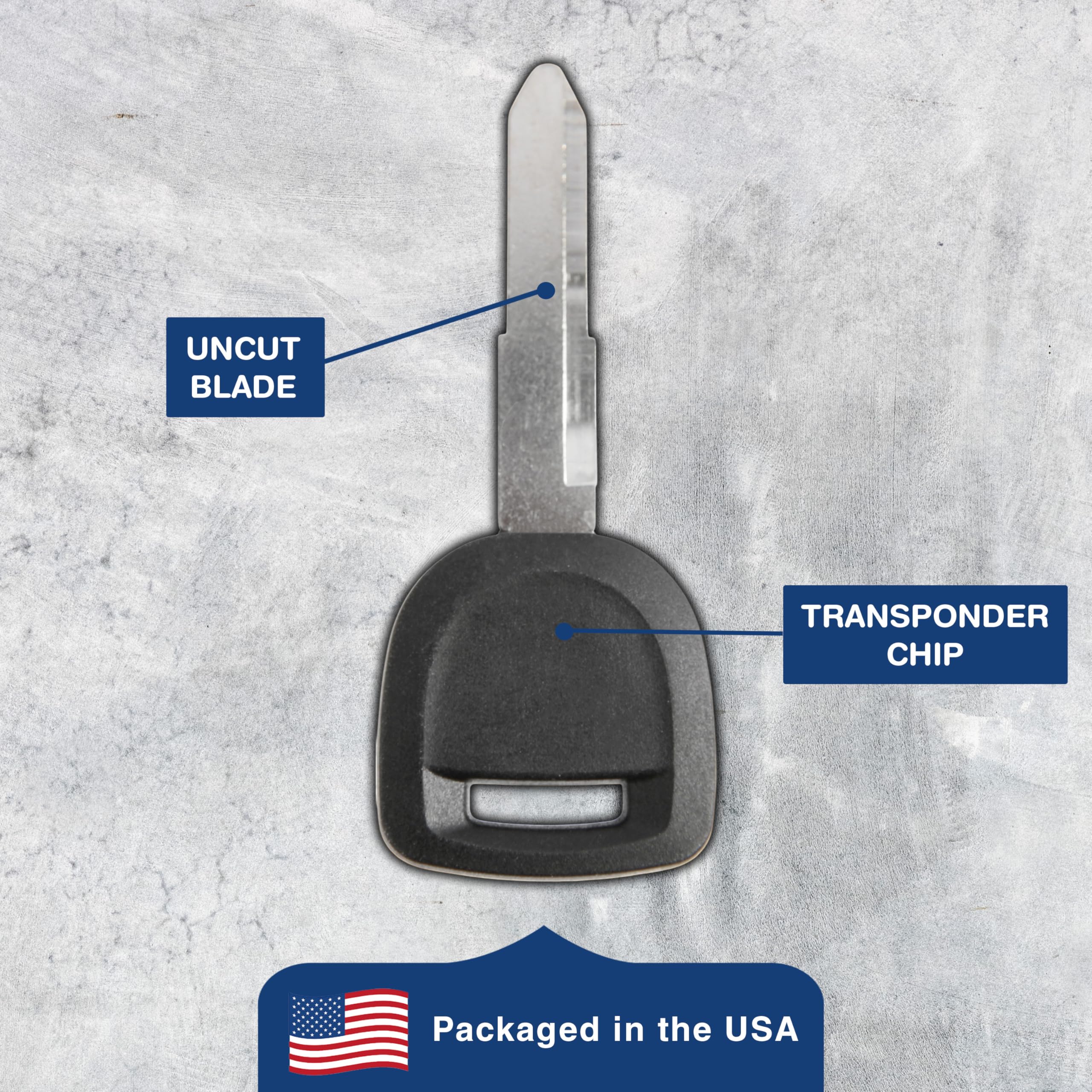 KeylessOption Car Key Transponder for Mazda Remote MAZ24R-PT, MAZ24RT17, 80 Bit - View 5 of 7