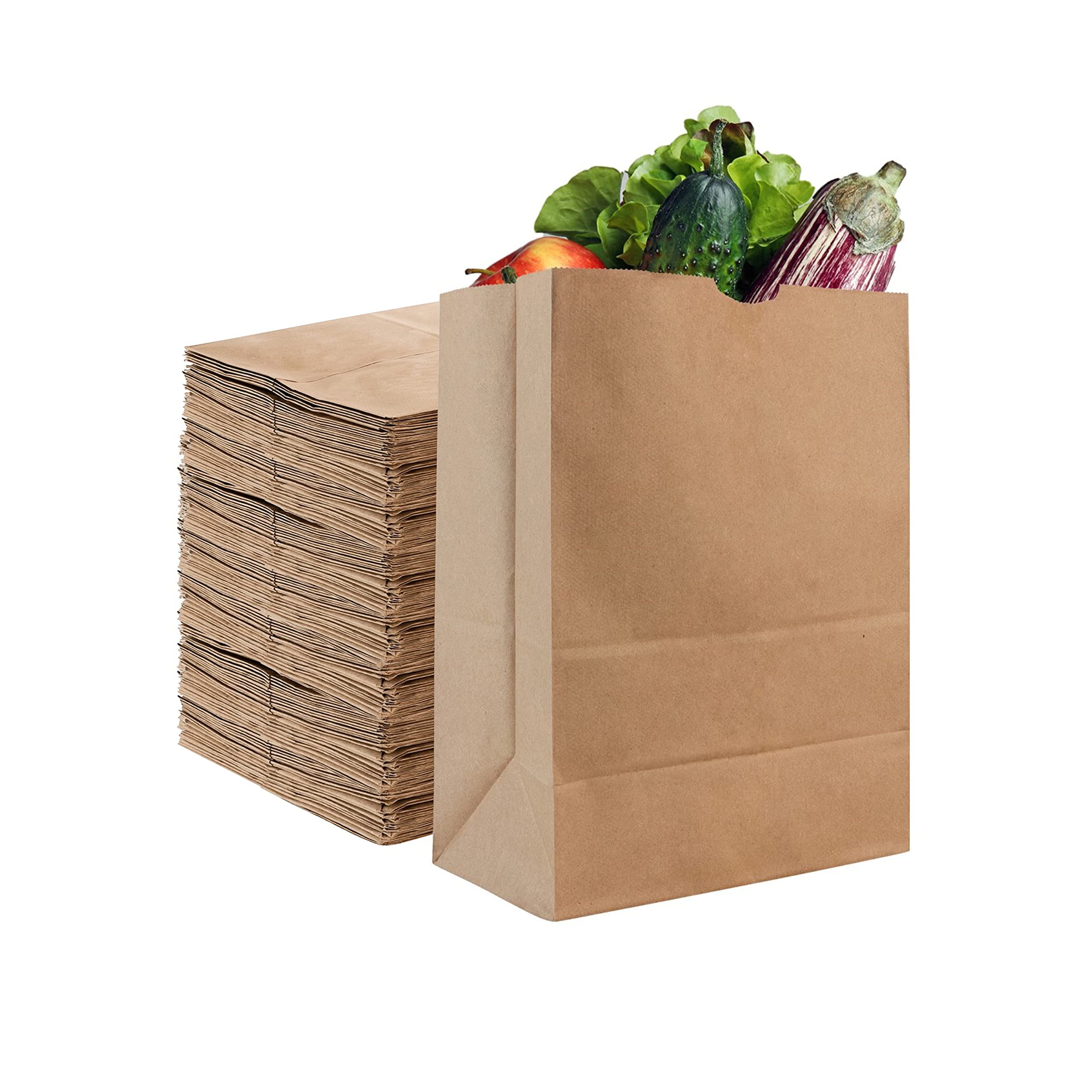 Stock Your Home Stock Your Home 52 lb Kraft Brown Paper Bags (70 Count) Bulk Large Grocery Bags for Shopping