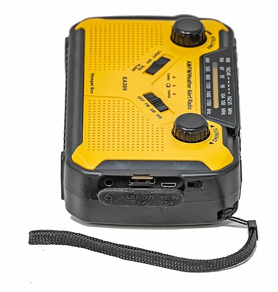 Kaito Buy Kaito Voyager ECO KA369 Emergency Radio: Solar, Crank, NOAA Alert, LED Flashlight & USB Charger - Perfect for Outdoor Safety! - View 4 of 8