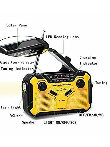 Kaito Buy Kaito Voyager ECO KA369 Emergency Radio: Solar, Crank, NOAA Alert, LED Flashlight & USB Charger - Perfect for Outdoor Safety! - View 6 of 8