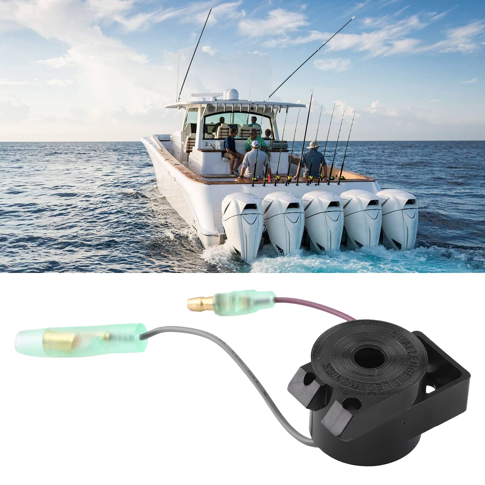 Fydun Audio Warn Alarm, Outboard Buzzer OE: Remote Control Box Outboard Engine Universal Single and Double Key Panel - View 4 of 9