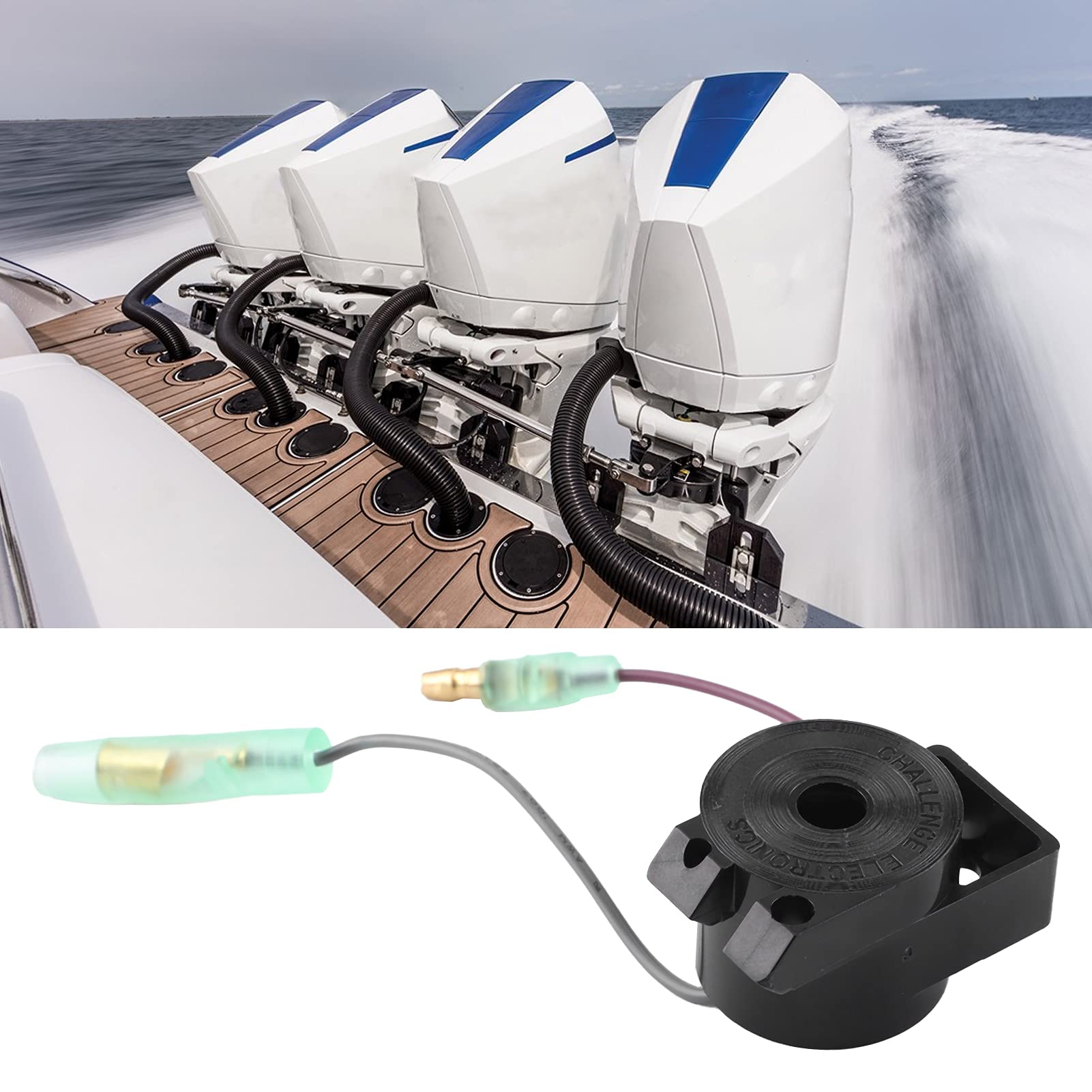 Fydun Audio Warn Alarm, Outboard Buzzer OE: Remote Control Box Outboard Engine Universal Single and Double Key Panel - View 5 of 9