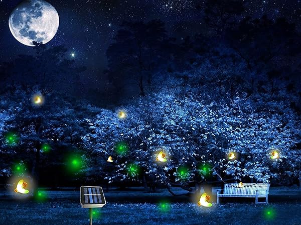 Wskvlcg Wskvlcg Solar Powered Firefly Lights 9 LED Chasing Lanterns Waterproof Outdoor String Lights 2 Pack - View 3 of 7