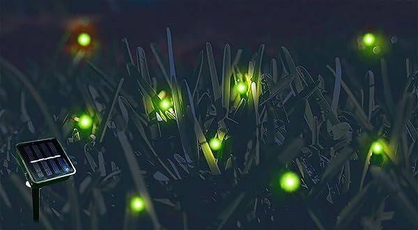 Wskvlcg Wskvlcg Solar Powered Firefly Lights 9 LED Chasing Lanterns Waterproof Outdoor String Lights 2 Pack - View 4 of 7