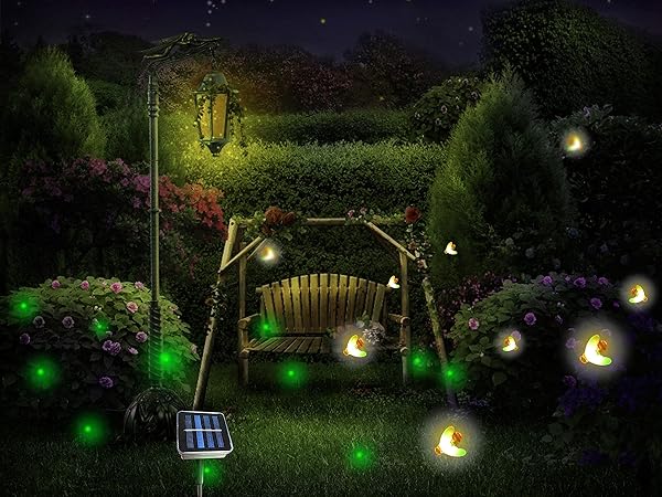 Wskvlcg Wskvlcg Solar Powered Firefly Lights 9 LED Chasing Lanterns Waterproof Outdoor String Lights 2 Pack - View 5 of 7