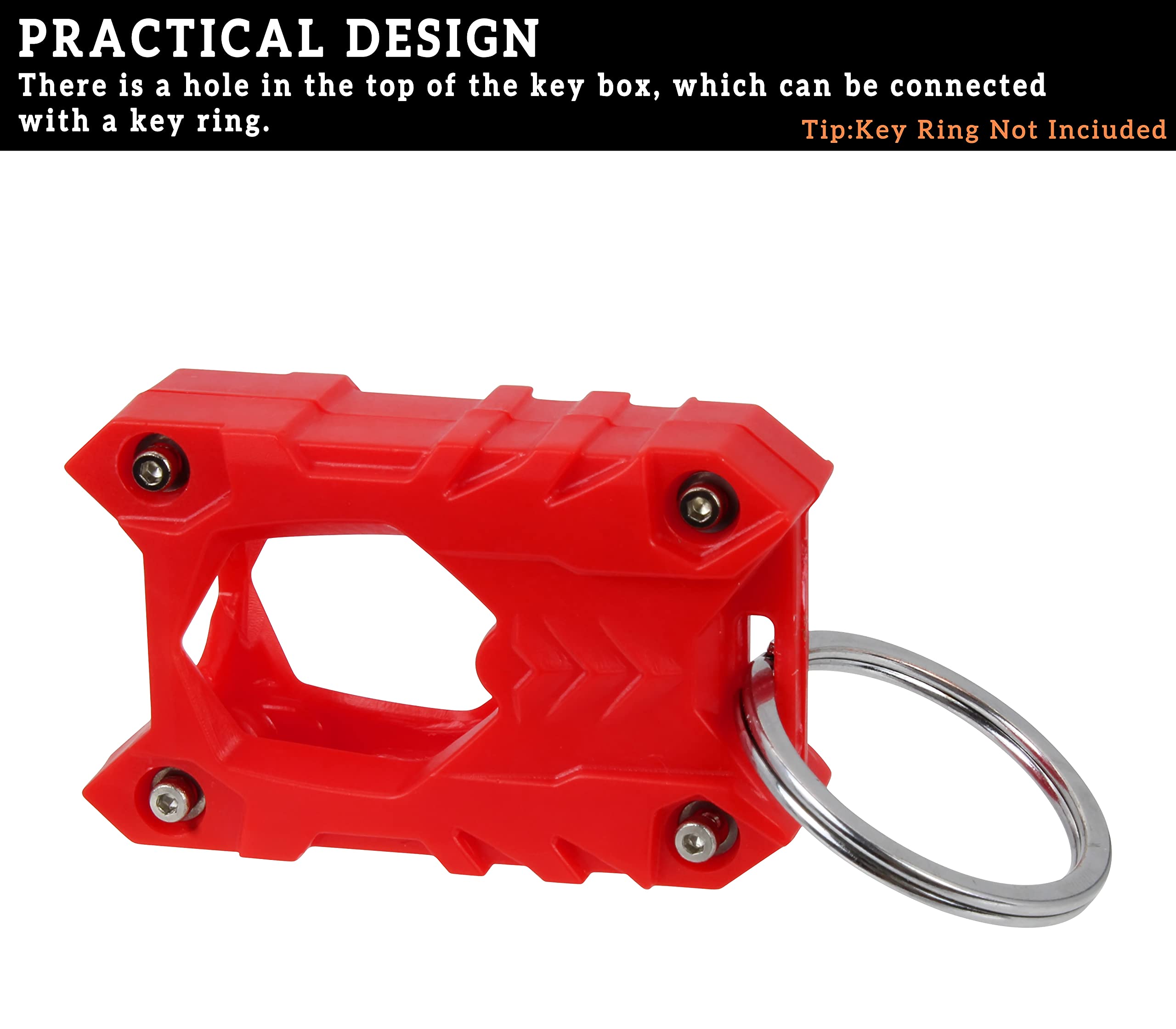 SAUTVS SAUTVS Sporty Key Shell for Ryker Outlander, Red Ignition Key Cover Holder Key Case for Can-Am Ryker Outlander Accessories (1PCS) - View 4 of 6