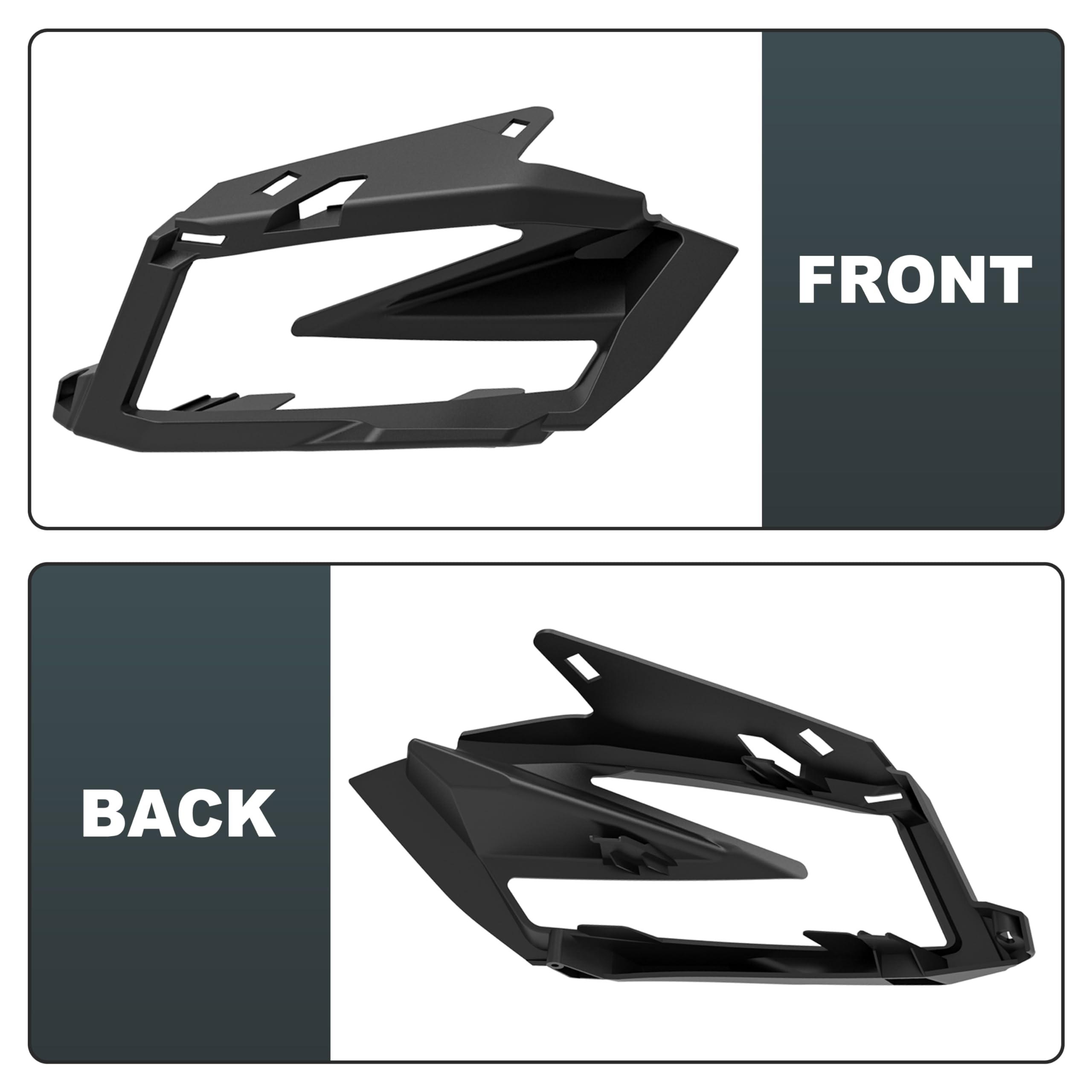 SAUTVS SAUTVS Right Passenger Side Tail light Cover, Rear Brake Stop Light TailLight Cover Bezel Panel for Can-Am Maverick X3 XDS XRS Max Turbo R 2017-2025 - View 6 of 8