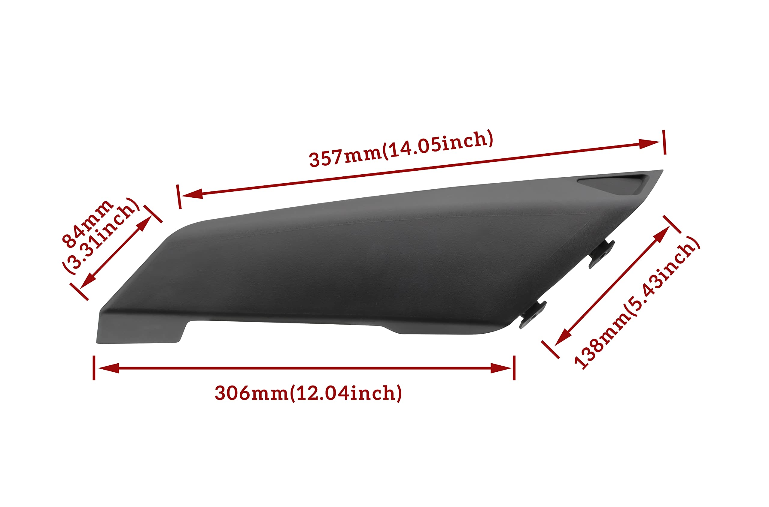 SAUTVS SAUTVS Lateral Gas Cap Cover for Maverick X3 17-25, Passenger Side Panel for Can-Am Maverick X3 XDS XRS 2017-2025 (1PC, Replace #705010334) - View 7 of 7