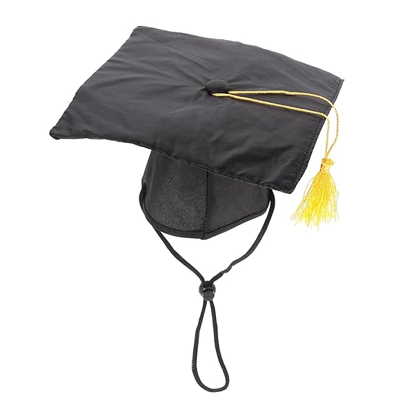 POPETPOP Adorable Dog Graduation Hats: Perfect Puppy Caps for Small Breeds Like Chihuahuas - Shop Now!