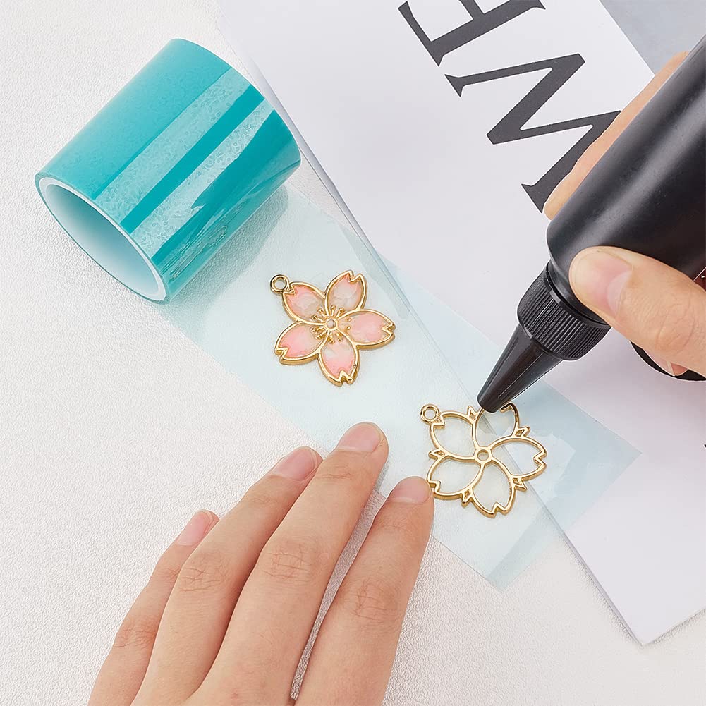 OLYCRAFT OLYCRAFT 30pcs Blossom Open Bezel Pendants Flower Charms 5-Shape Hollow Frame Dangle Charms Making Kits for DIY UV Resin or Pressed Flower Jewelry - View 5 of 7