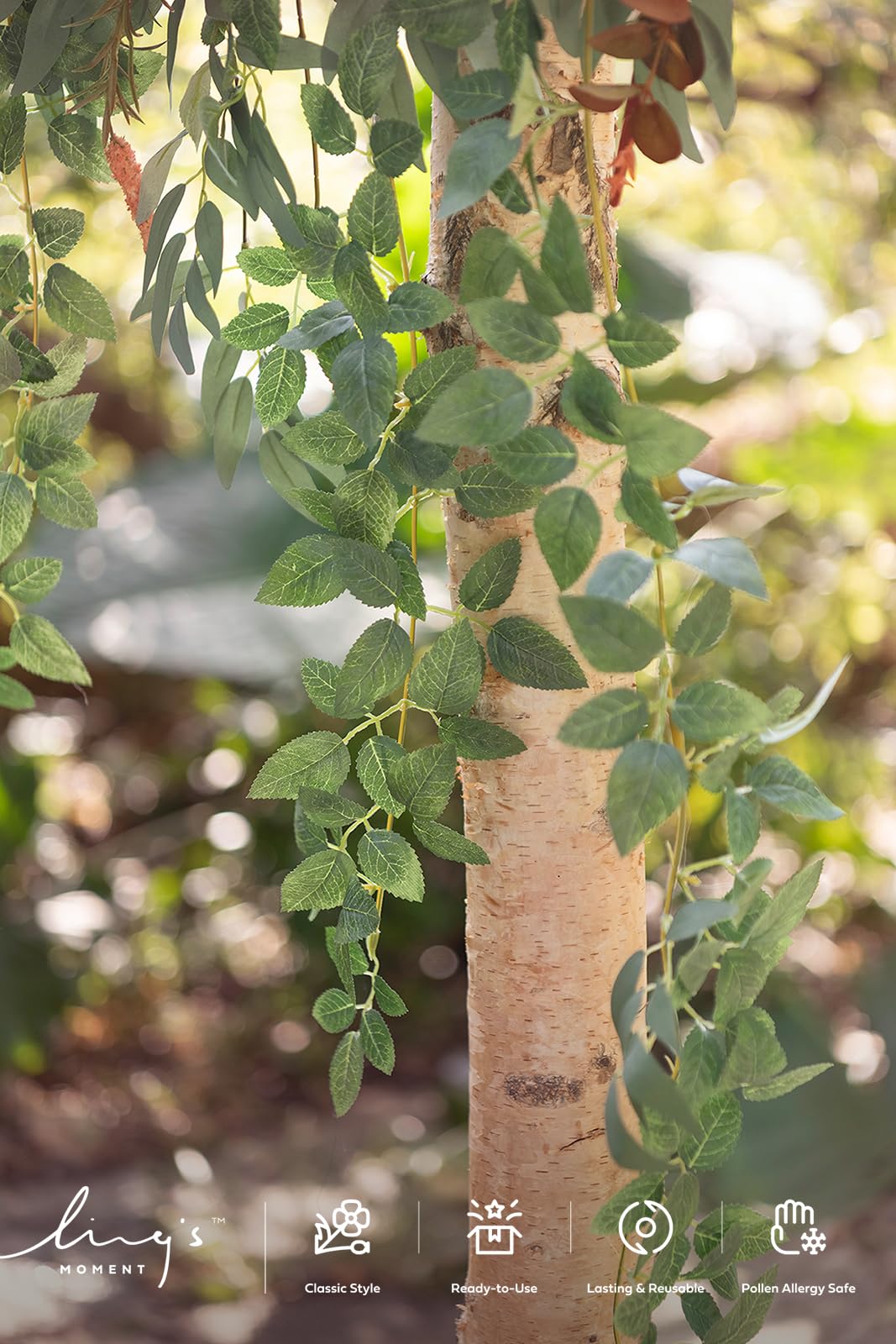 Ling's moment Ling's Moment 6.5FT Backdrop Floral Garland, Spring Artificial Wedding Arch Flowers Pink Decor, Blush Ceremony Reception Hanging Dusty Rose Arbor - View 4 of 7