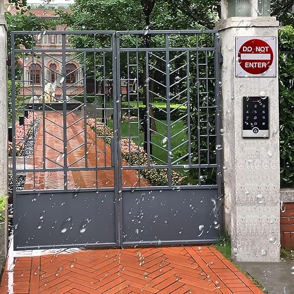 toncont Security Door Access Control Keypad with ID Fobs Waterproof Zinc Alloy for Garage and Entry Gates - View 5 of 10