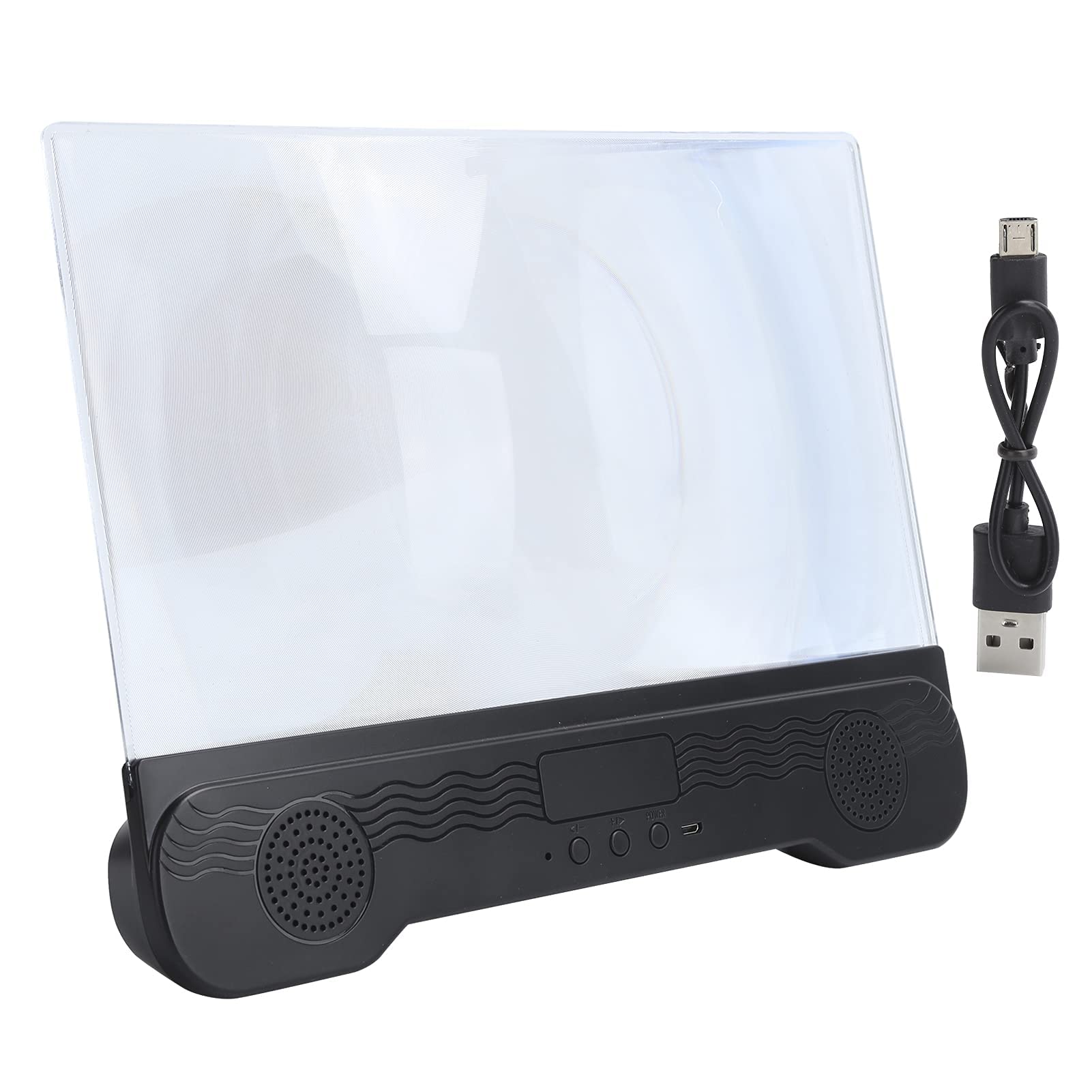 EBTOOLS 14 Inch Phone Screen Magnifier, HD Mobile Phone Screen Amplifier with Bluetooth Speaker, Desktop Portable Phone Enlarger - View 7 of 9