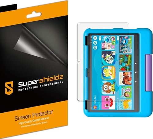 Supershieldz 3 Pack Screen Protector for Fire HD 10 Kids and Kids Pro Tablet 10.1 inch Anti Glare Anti Fingerprint Matte Shield 2021 Release