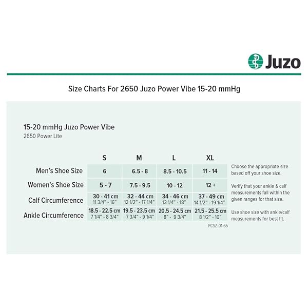 Juzo Juzo Power Vibe Compression Socks 15-20 mmHg Groovy Zebra Medium for Men and Women - View 5 of 5