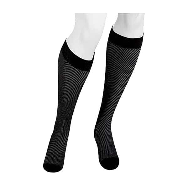 Juzo Juzo Power Vibe Compression Socks 15-20 mmHg Groovy Zebra Medium for Men and Women