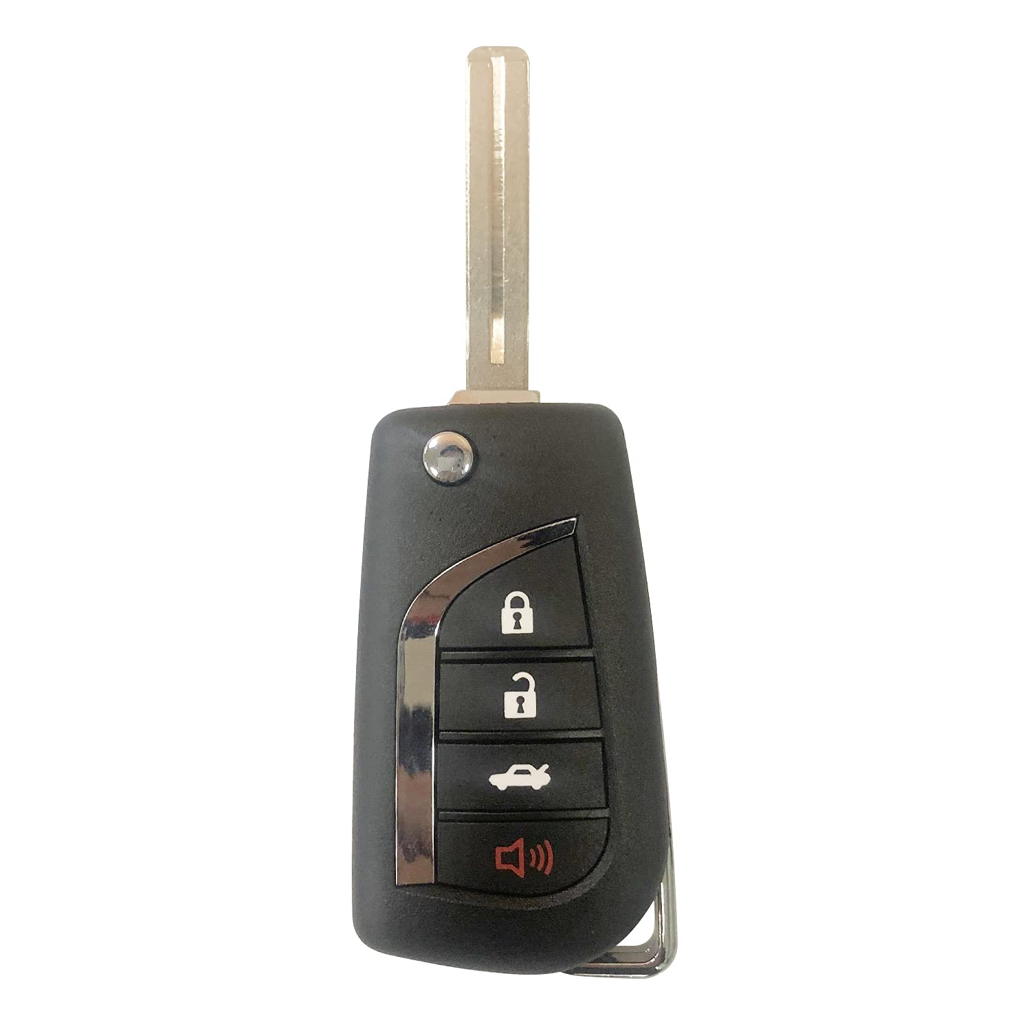 Auto Key Max Replacement Flip Car Key Fob for 2018 Toyota Camry H CHIP Remote FCCID:HYQ12BFB;by Auto Key Max (1)