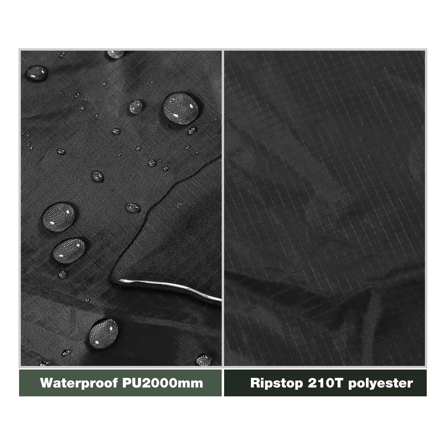 REDCAMP REDCAMP Waterproof Camping Tarp, 4 in 1 Multifunctional Tent Footprint for Camping, Hiking, Backpacking, Lightweight and Compact (150" X138") - View 6 of 7