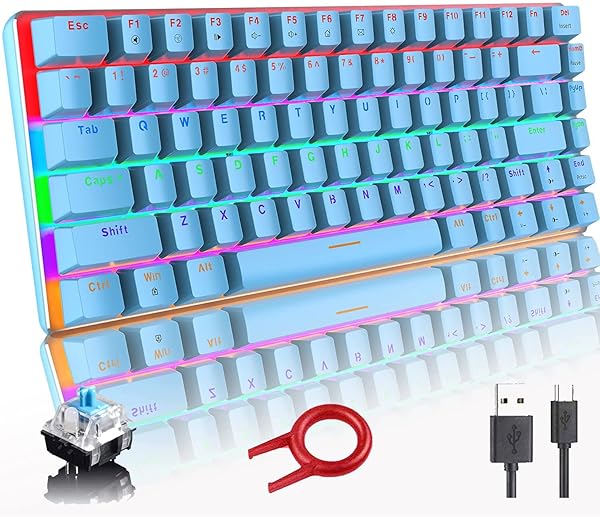 LexonElec LexonElec Wired Gaming Mechanical Keyboard with Blue Switch & Rainbow LED Backlit - Perfect for Gamers! - View 2 of 9