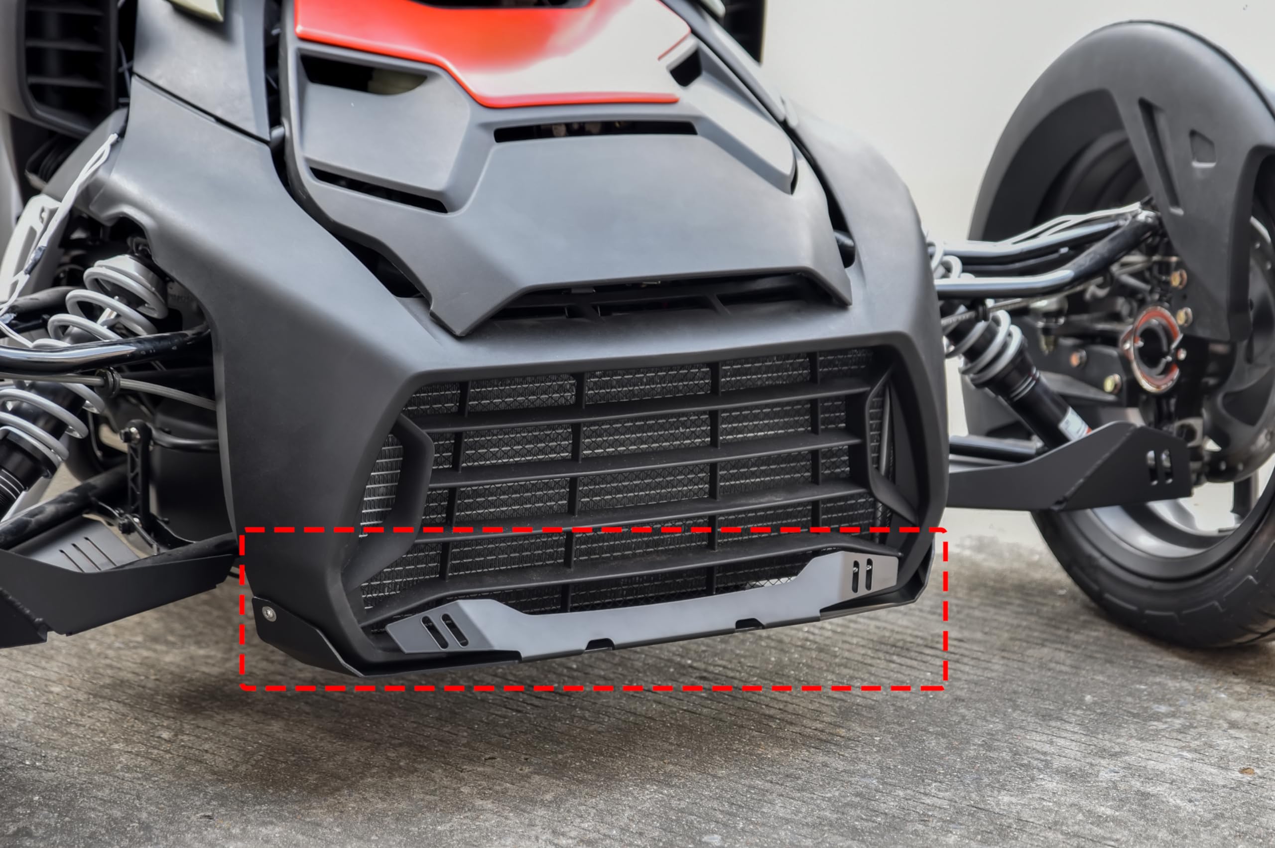 SAUTVS SAUTVS Aluminum Radiator Protector for Can-Am Ryker 600 900 Rally, Lower Protector Skid Plate Guard for Can Am Ryker All Models Accessories, OEM - View 6 of 7