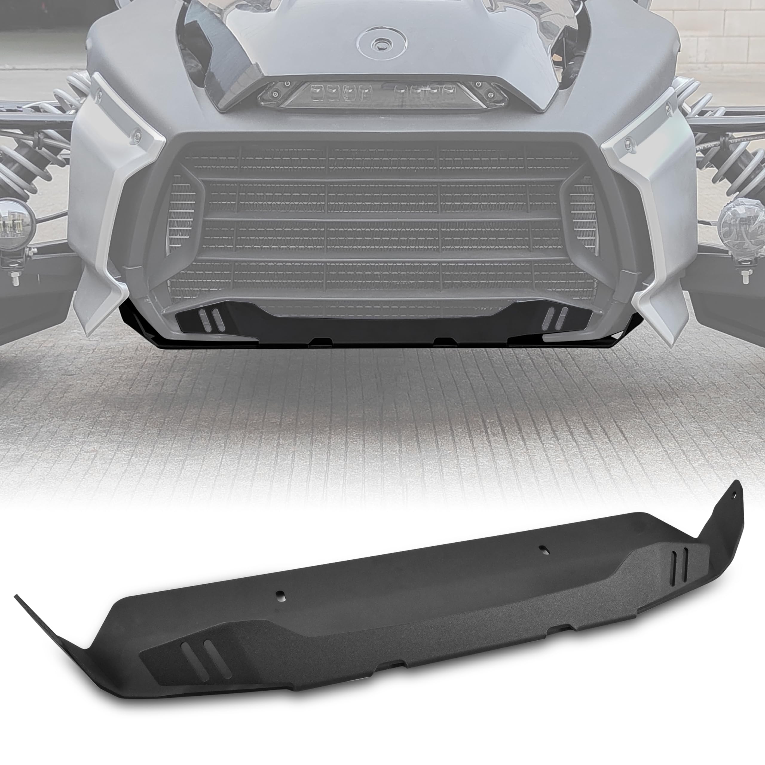 SAUTVS Aluminum Radiator Protector for Can-Am Ryker 600 900 Rally, Lower Protector Skid Plate Guard for Can Am Ryker All Models Accessories, OEM