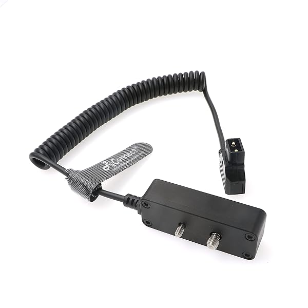 AConnect Cable Splitter Steadicam BMPCC Dtap Male to 3 Port D Tap Female Hub Adapter Coiled Cable for ARRI RED Cameras TILTA IDX Battery - View 5 of 9