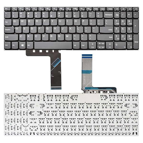 SUNMALL SUNMALL Keyboard Replacement for Lenovo Ideapad 3 330S V130 US Layout Grey No Frame - View 2 of 5