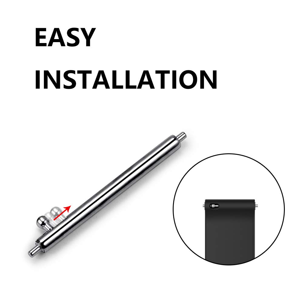 YEEJOK YEEJOK 22mm Watch Bands Compatible for Fossil Gen 6 5E 44mm Silicone+Leather, Replacement Sport Strap+Leather Strap for Fossil Gen5 Men's Carlyle - View 3 of 6