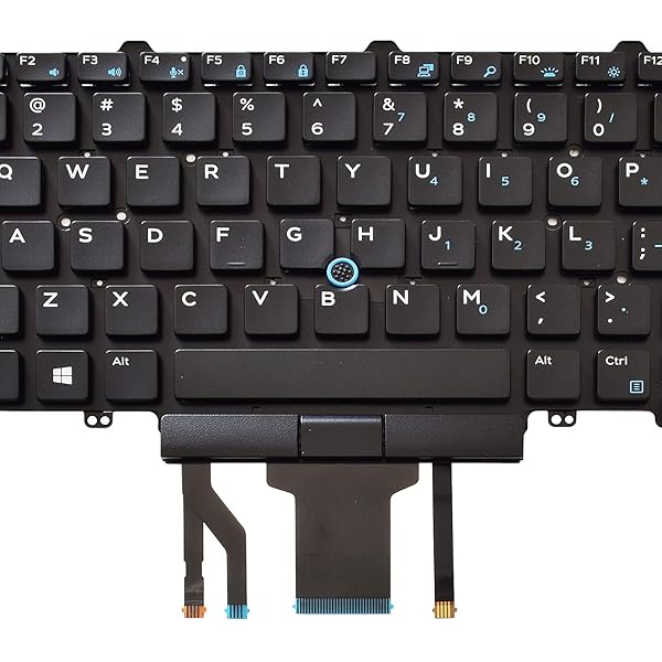 SUNMALL SUNMALL Backlit Keyboard Replacement for Dell Latitude E5450 E5470 E5480 E7450 E7470 E7480 14 5480 5488 5490 5491 7480 7490 US Layout USB - View 6 of 8