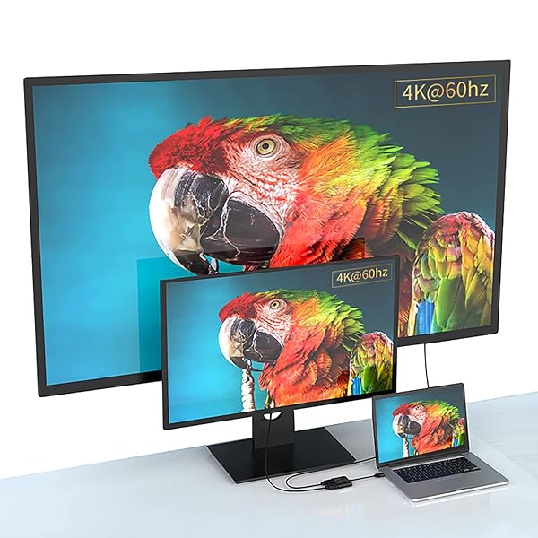 ELECABLE USB 3.0 Dual HDMI Adapter DisplayLink DL-6950 4K60Hz Graphics Card for Dual Monitor Windows Mac Android Chrome OS Ubuntu - View 3 of 5