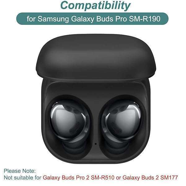 Kissmart Buy Kissmart Charging Case for Samsung Galaxy Buds Pro SM-R190 - Replacement Dock Station (Black) - View 2 of 6