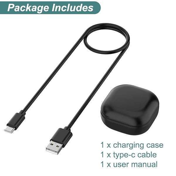 Kissmart Buy Kissmart Charging Case for Samsung Galaxy Buds Pro SM-R190 - Replacement Dock Station (Black) - View 6 of 6