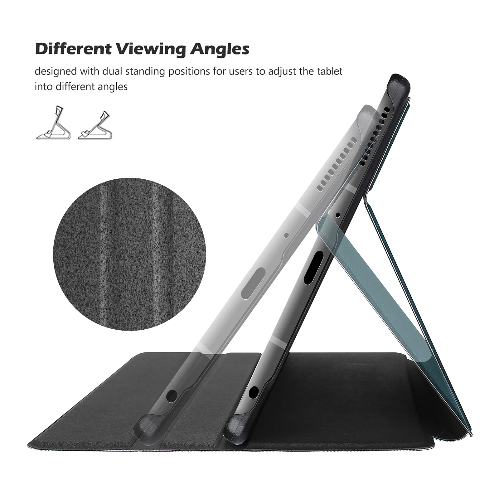 ProCase ProCase Slim Stand Protective Case for Samsung Galaxy Tab A7 Lite 8.7 Inch 2021 Teal Folio Cover for SM-T220 T225 T227 - View 3 of 7