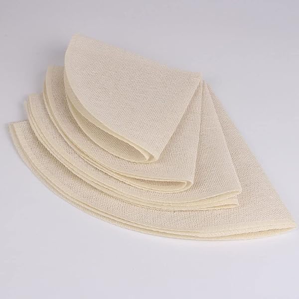 luzen 12Pcs Round Cotton Yarn Steamer Cloth Non Stick Reusable Household Liners for Steamed Buns Dumplings Baking Cooking Tool 20CM 8Inch - View 4 of 8