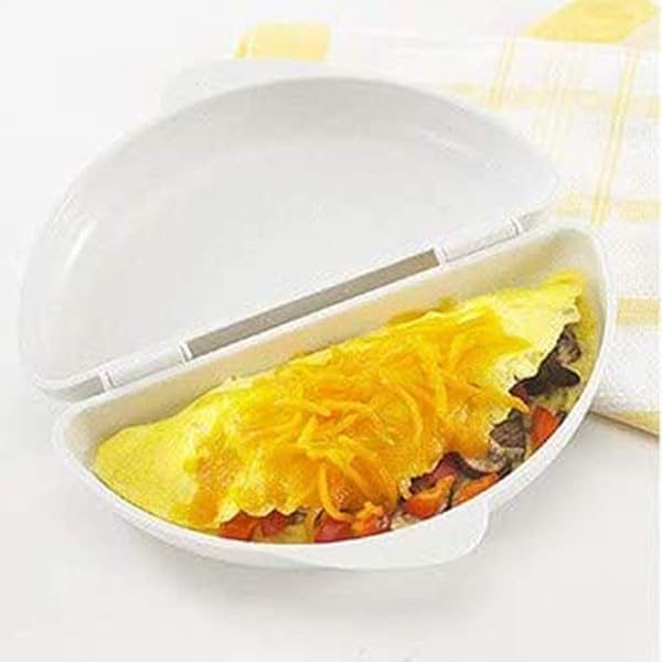 HELYZQ HELYZQ Microwave Omelet Maker Pan for Perfect Eggs Easy to Use Kitchen Mold Egg Cooker Poacher Tray - View 4 of 8