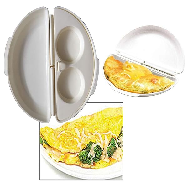 HELYZQ HELYZQ Microwave Omelet Maker Pan for Perfect Eggs Easy to Use Kitchen Mold Egg Cooker Poacher Tray - View 5 of 8