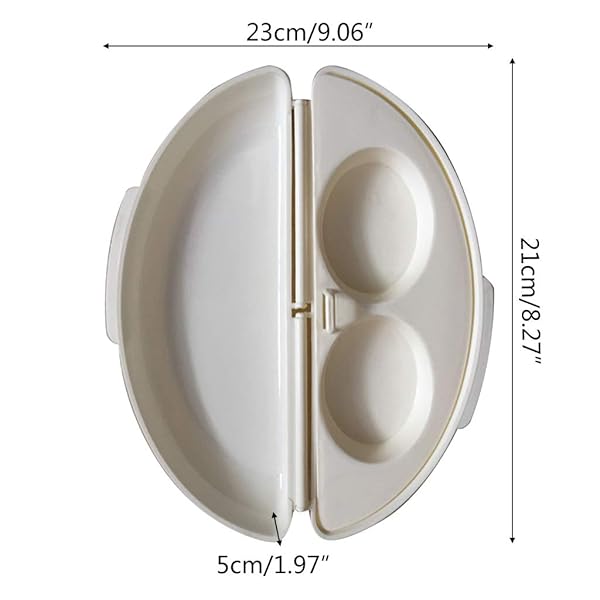 HELYZQ HELYZQ Microwave Omelet Maker Pan for Perfect Eggs Easy to Use Kitchen Mold Egg Cooker Poacher Tray - View 7 of 8