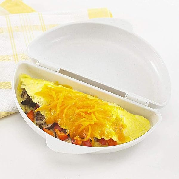 HELYZQ HELYZQ Microwave Omelet Maker Pan for Perfect Eggs Easy to Use Kitchen Mold Egg Cooker Poacher Tray - View 8 of 8