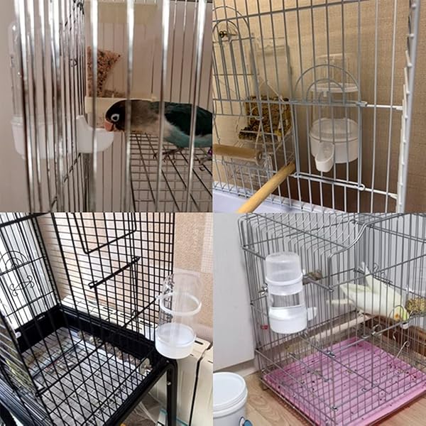 YJJKJ YJJKJ Pet Bird Water Feeder 13.5 Oz Automatic Dispenser for Parakeets Budgies Cockatiels and Lovebirds - View 5 of 7