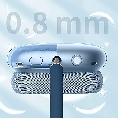 FINTIE Fintie Clear TPU Case for AirPods Max - Anti-Scratch Protective Cover in Clear Blue - View 5 of 9