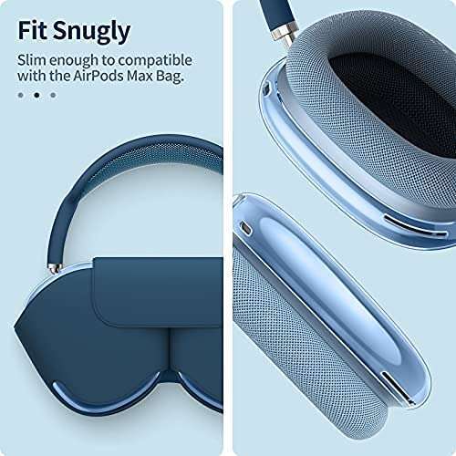 FINTIE Fintie Clear TPU Case for AirPods Max - Anti-Scratch Protective Cover in Clear Blue - View 7 of 9