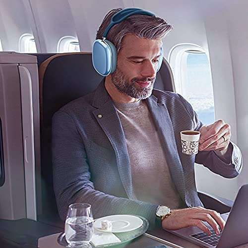 FINTIE Fintie Clear TPU Case for AirPods Max - Anti-Scratch Protective Cover in Clear Blue - View 8 of 9