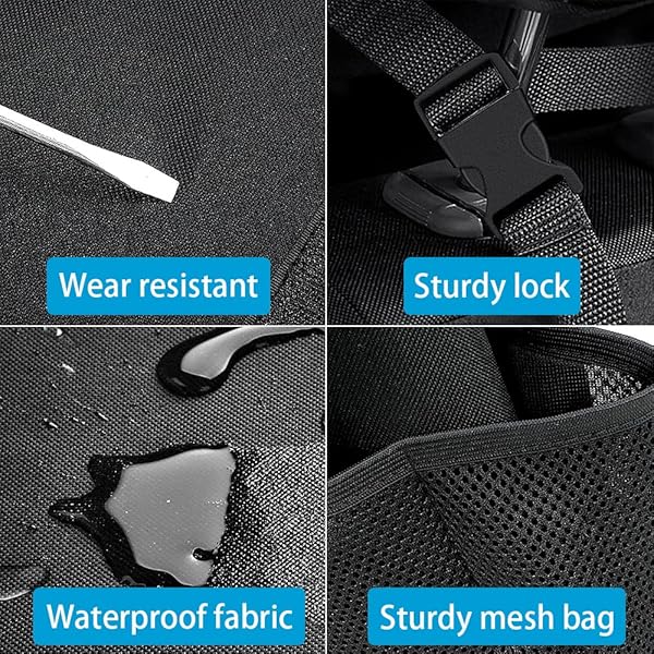 Tianle Waterproof Tianle Car Trunk Organizer & Backseat Hanging Storage for SUV, Truck, MPV - Collapsible with 4 Pockets - View 3 of 6