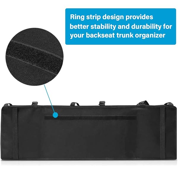 Tianle Maximize Car Space with Tianle Backseat Trunk Organizer - Durable, 4 Pockets & 3 Adjustable Buckles for Efficient Storage - View 5 of 10