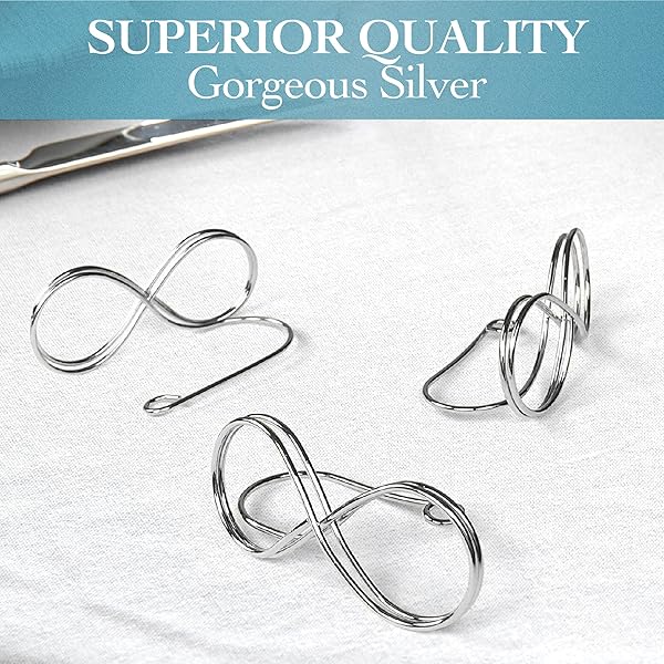 Pullan Products LLC Pullan Table Number Holder Stands 12 Pack for Weddings Placecard Clips Photo Display Stands Reserved Sign Numbers Silver - View 6 of 8